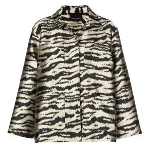 Cynthia Rowley Hensley zebra utility jacket